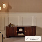 Dusklia - Finley Mango Wood Tv Unit for Tv Unit TVs up to 55 - Walnut