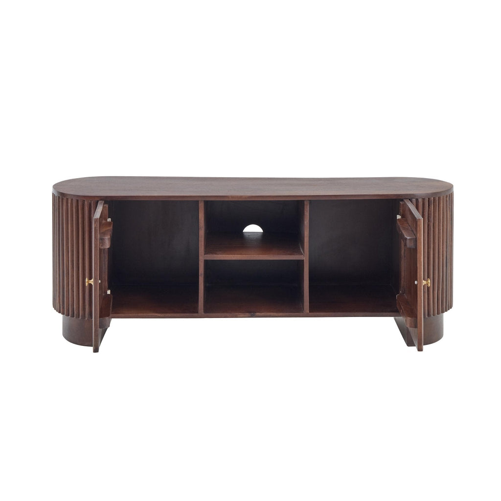 Dusklia - Finley Mango Wood Tv Unit for Tv Unit TVs up to 55 - Walnut