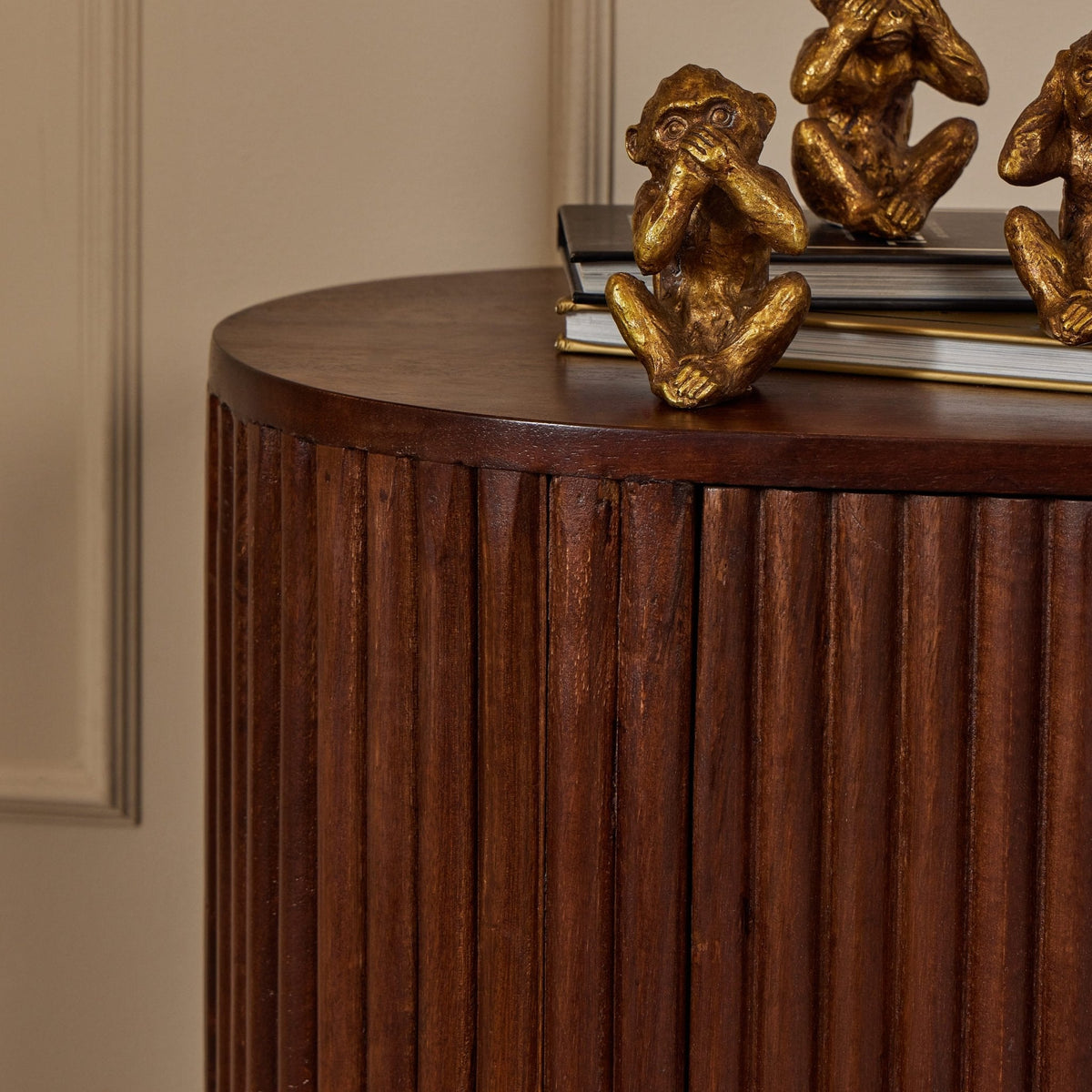 Dusklia - Finley Mango Wood Tv Unit for Tv Unit TVs up to 55 - Walnut