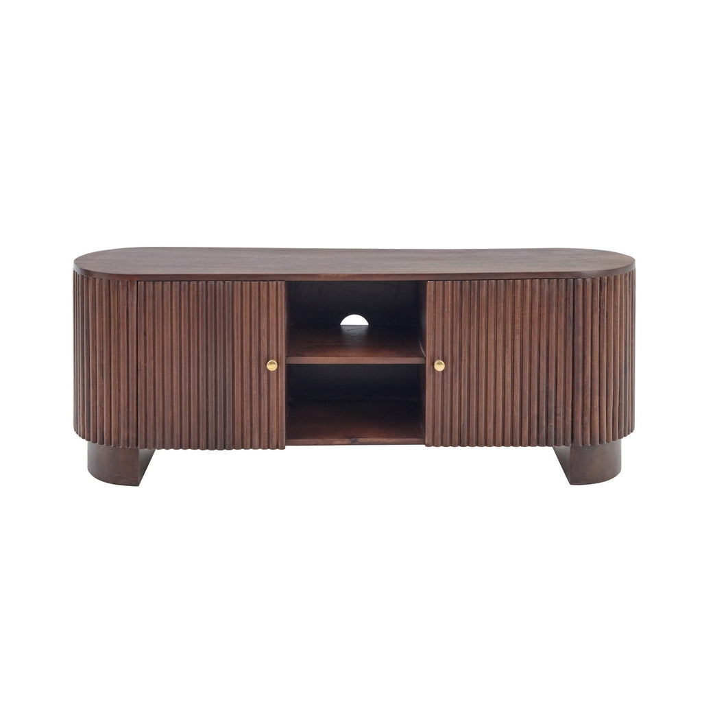 Dusklia - Finley Mango Wood Tv Unit for Tv Unit TVs up to 55 - Walnut