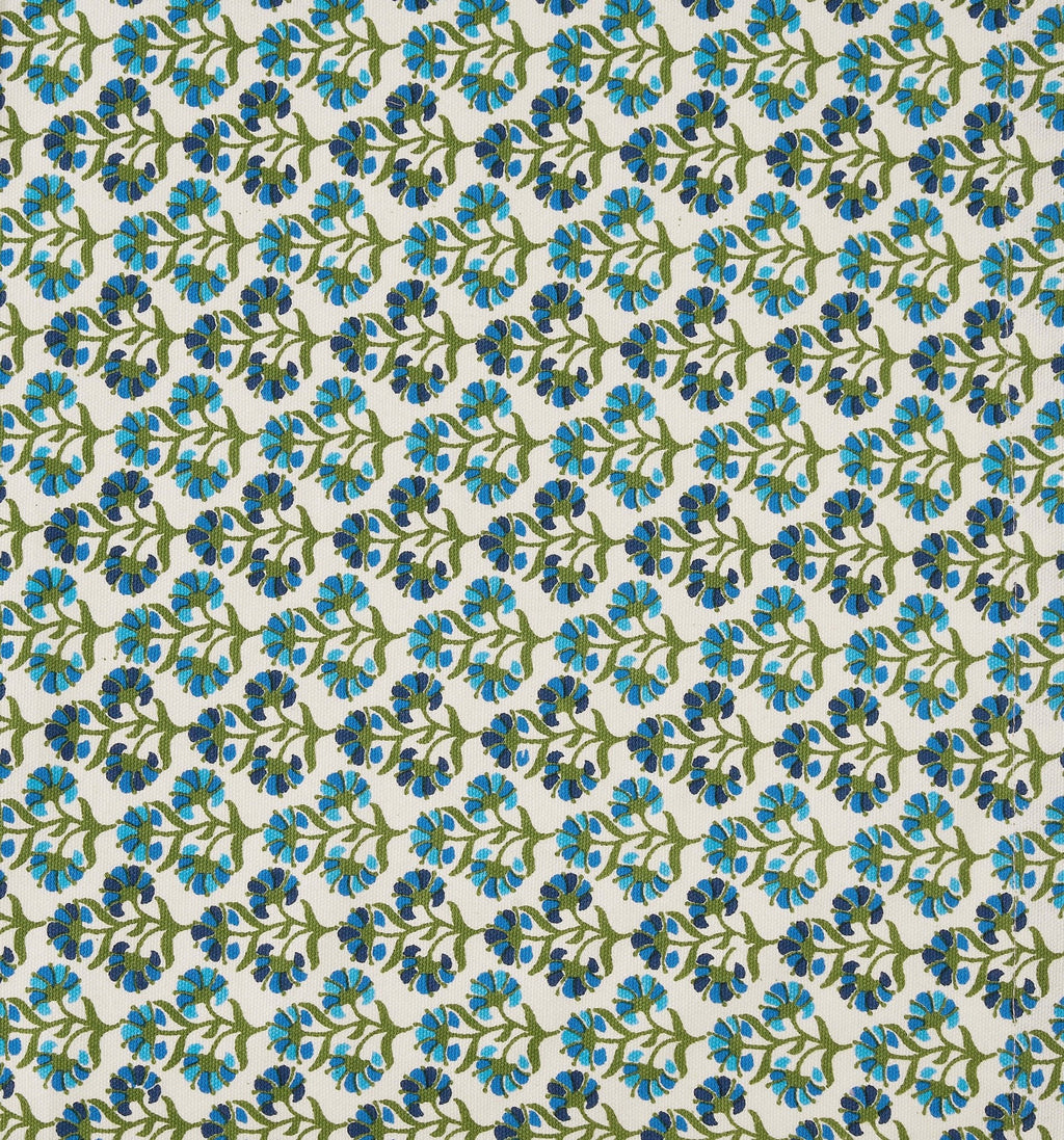 Dusklia - Fiona 100% Cotton Printed Apron - Blue/Pink