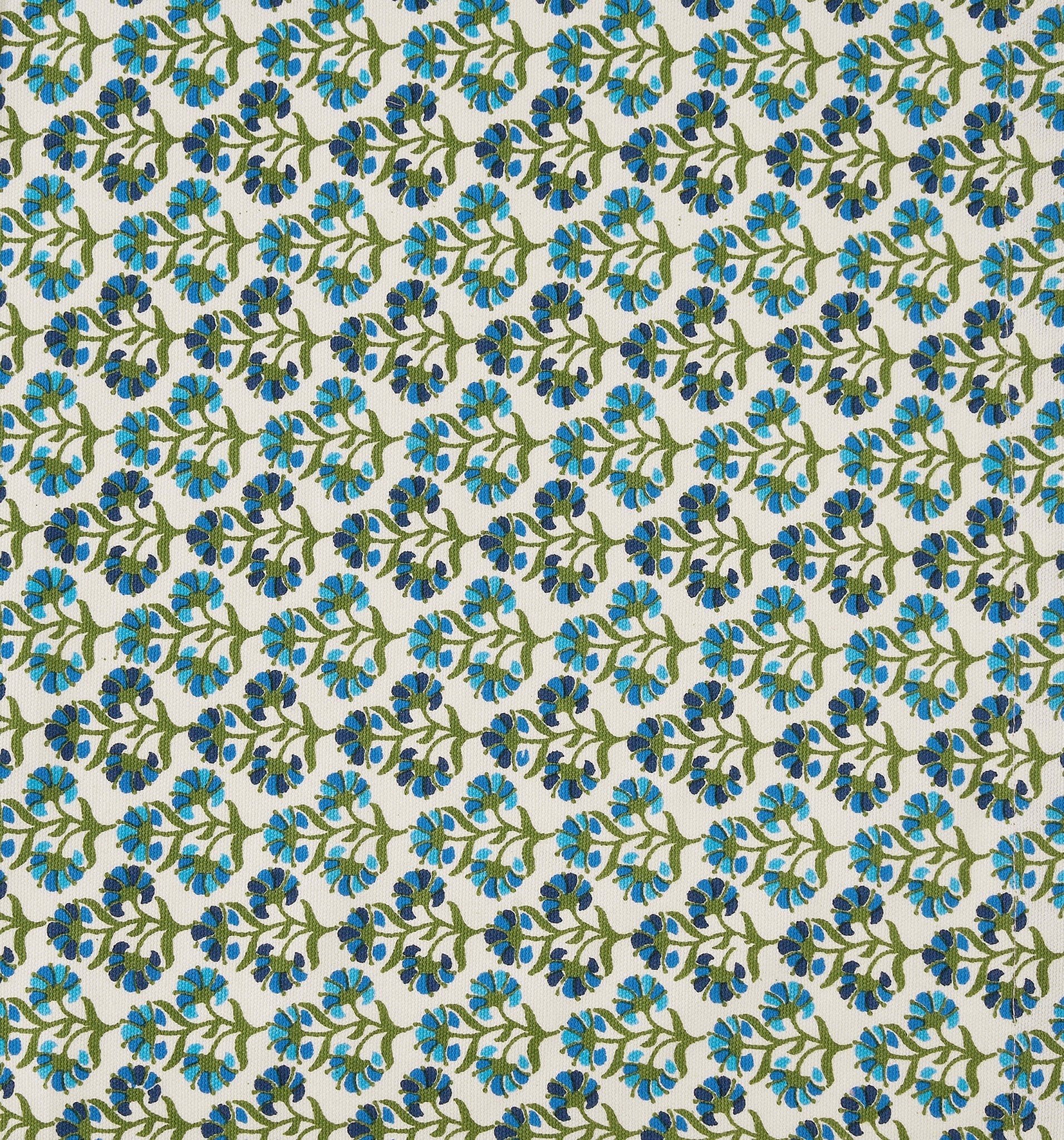 Dusklia - Fiona 100% Cotton Printed Apron - Blue/Pink