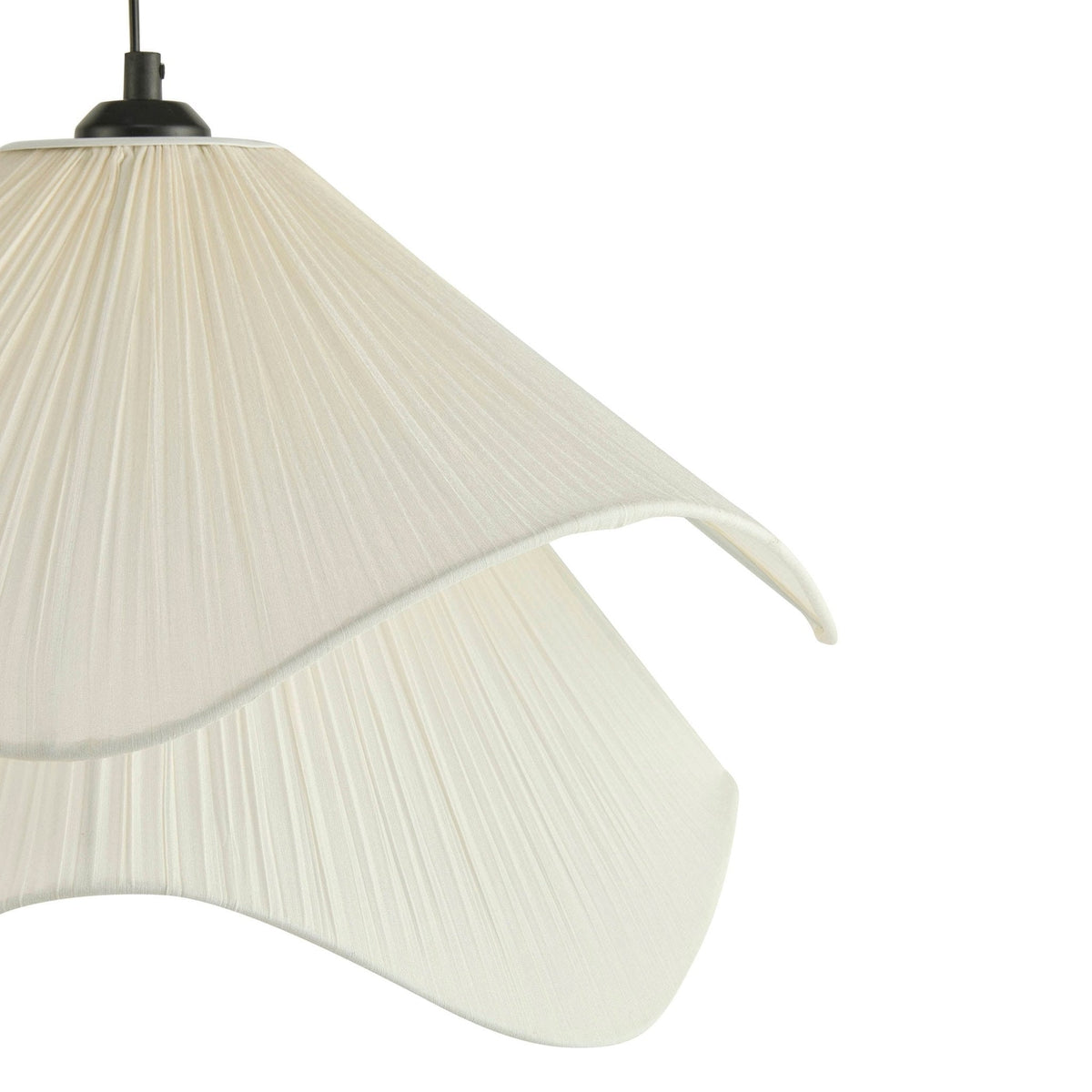 Dusklia - Fleur Fabric Layered Petal Ceiling Shade - White