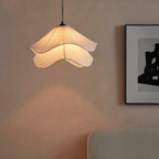 Dusklia - Fleur Fabric Layered Petal Ceiling Shade - White