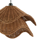 Dusklia - Fleur Rattan Layered Petal Ceiling Shade - Natural