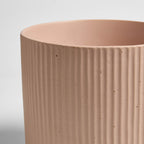 Dusklia - Flora Ribbed Clay Plant Pot - Pink