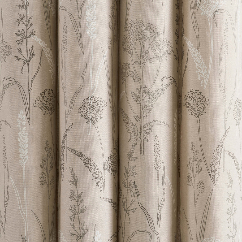 Dusklia - Floral Eyelet Curtains - Taupe