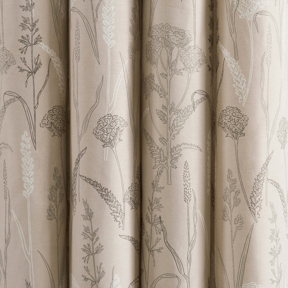 Dusklia - Floral Eyelet Curtains - Taupe