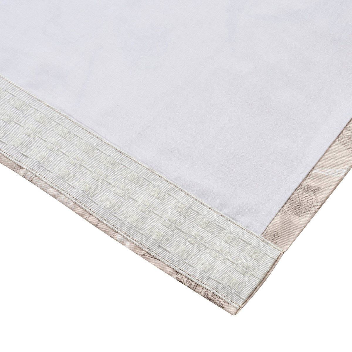 Dusklia - Floral Pencil Pleat Curtains - Taupe