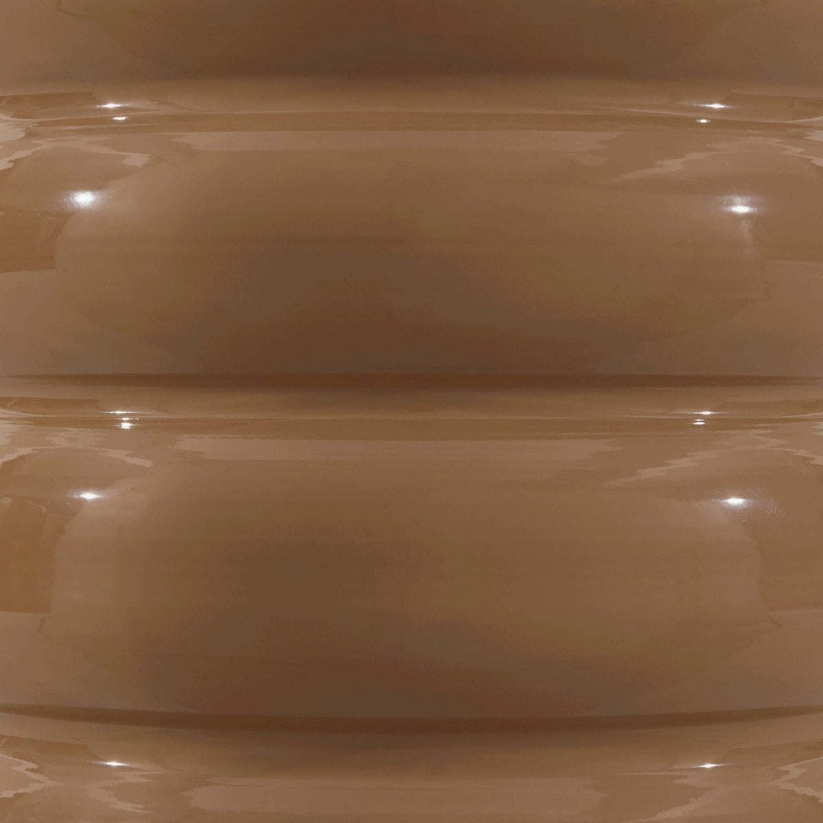 Dusklia - Florrie High Gloss Side Table - Caramel