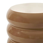 Dusklia - Florrie High Gloss Side Table - Caramel