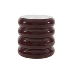 Dusklia - Florrie High Gloss Side Table - Chocolate