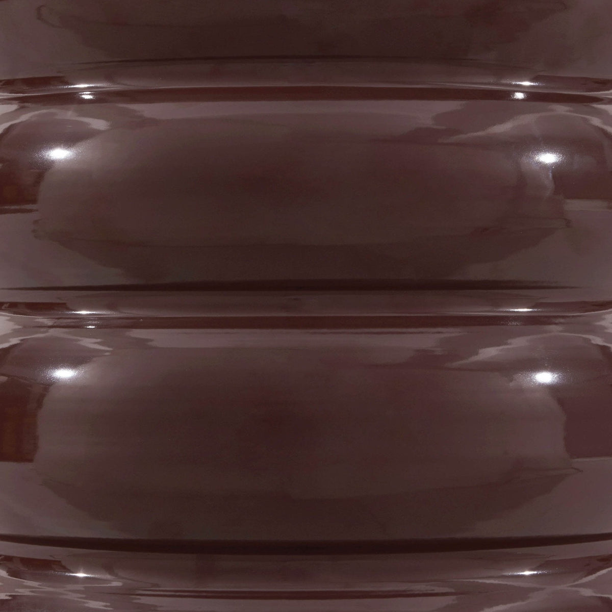 Dusklia - Florrie High Gloss Side Table - Chocolate