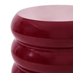 Dusklia - Florrie High Gloss Side Table - Wine