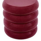 Dusklia - Florrie High Gloss Side Table - Wine
