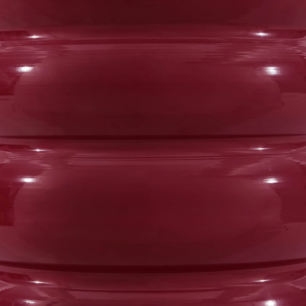 Dusklia - Florrie High Gloss Side Table - Wine