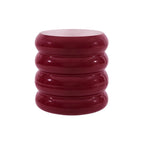 Dusklia - Florrie High Gloss Side Table - Wine