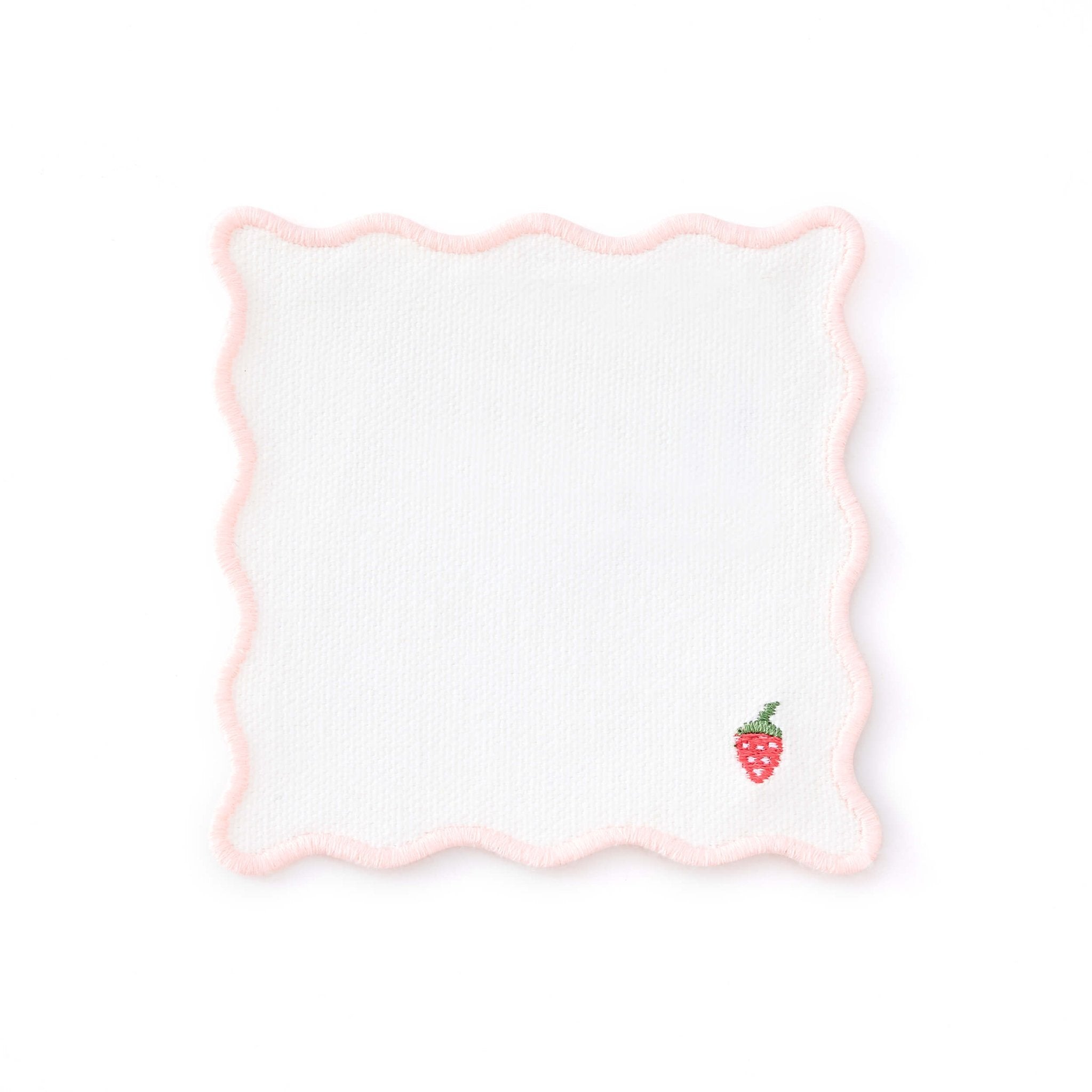 Dusklia - Fruit Embroidered Pack of 4 Cocktail Coasters - Multi