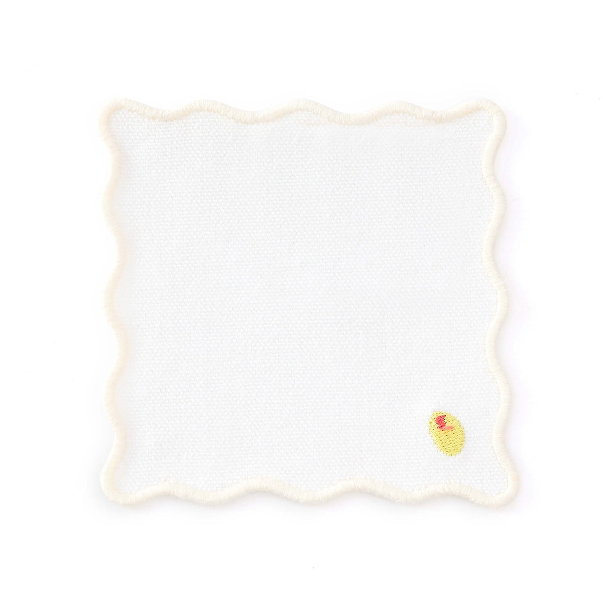 Dusklia - Fruit Embroidered Pack of 4 Cocktail Coasters - Multi