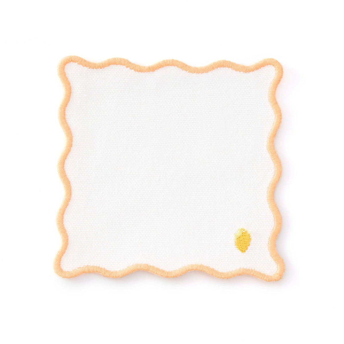 Dusklia - Fruit Embroidered Pack of 4 Cocktail Coasters - Multi