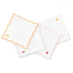 Dusklia - Fruit Embroidered Pack of 4 Cocktail Coasters - Multi