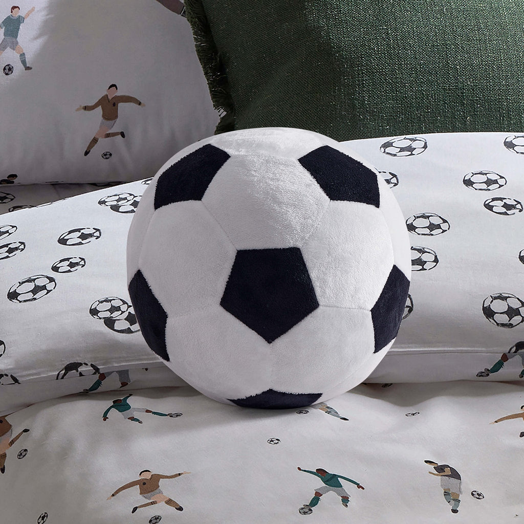 Dusklia - Football Cushion - Black/White