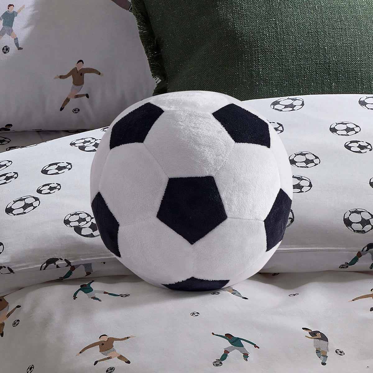 Dusklia - Football Cushion - Black/White