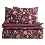 Dusklia - Francis 100% Cotton Duvet Covet & Pilllowcase Set - Plum