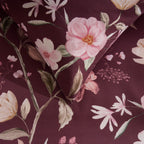 Dusklia - Francis 100% Cotton Duvet Covet & Pilllowcase Set - Plum