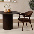 Dusklia - Frankie Dining Chair - Cappuccino/Walnut