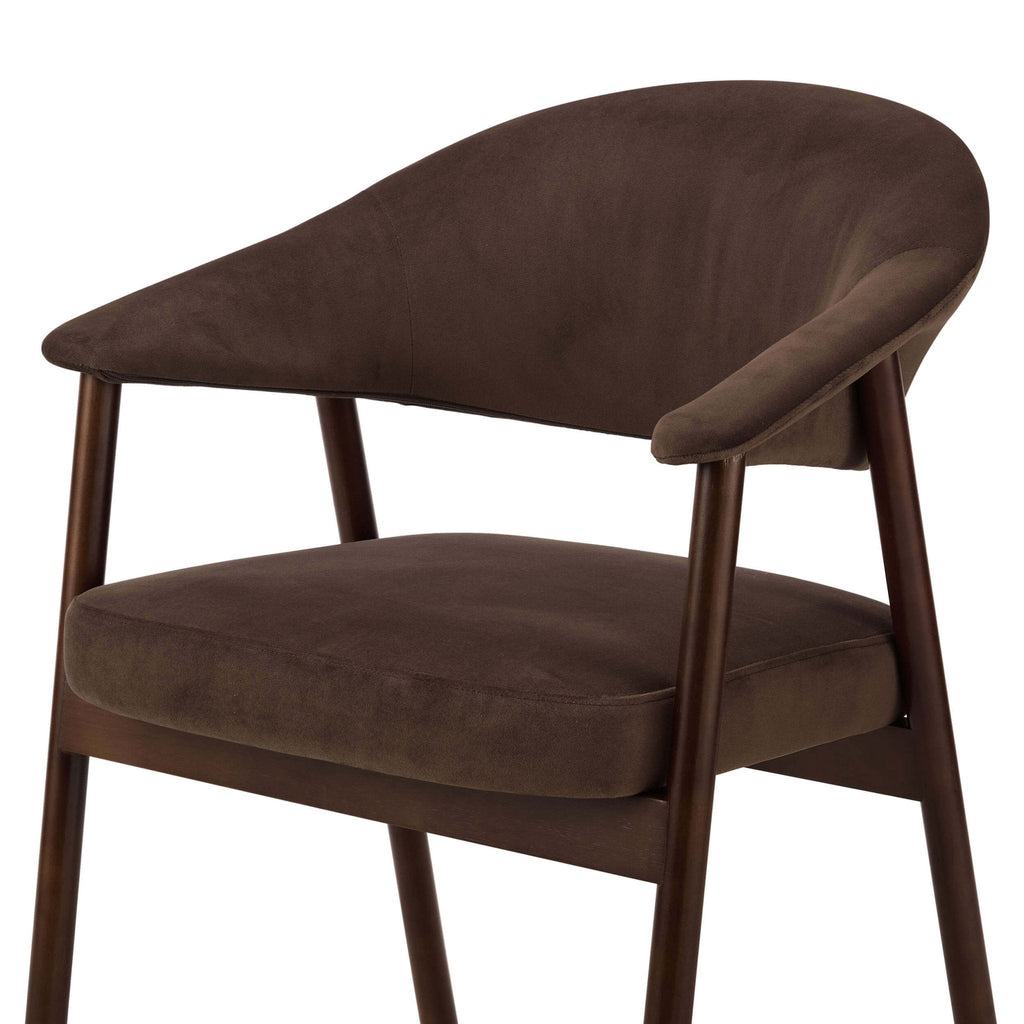 Dusklia - Frankie Dining Chair - Cappuccino/Walnut