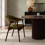 Dusklia - Frankie Dining Chair - Rich Green/Walnut