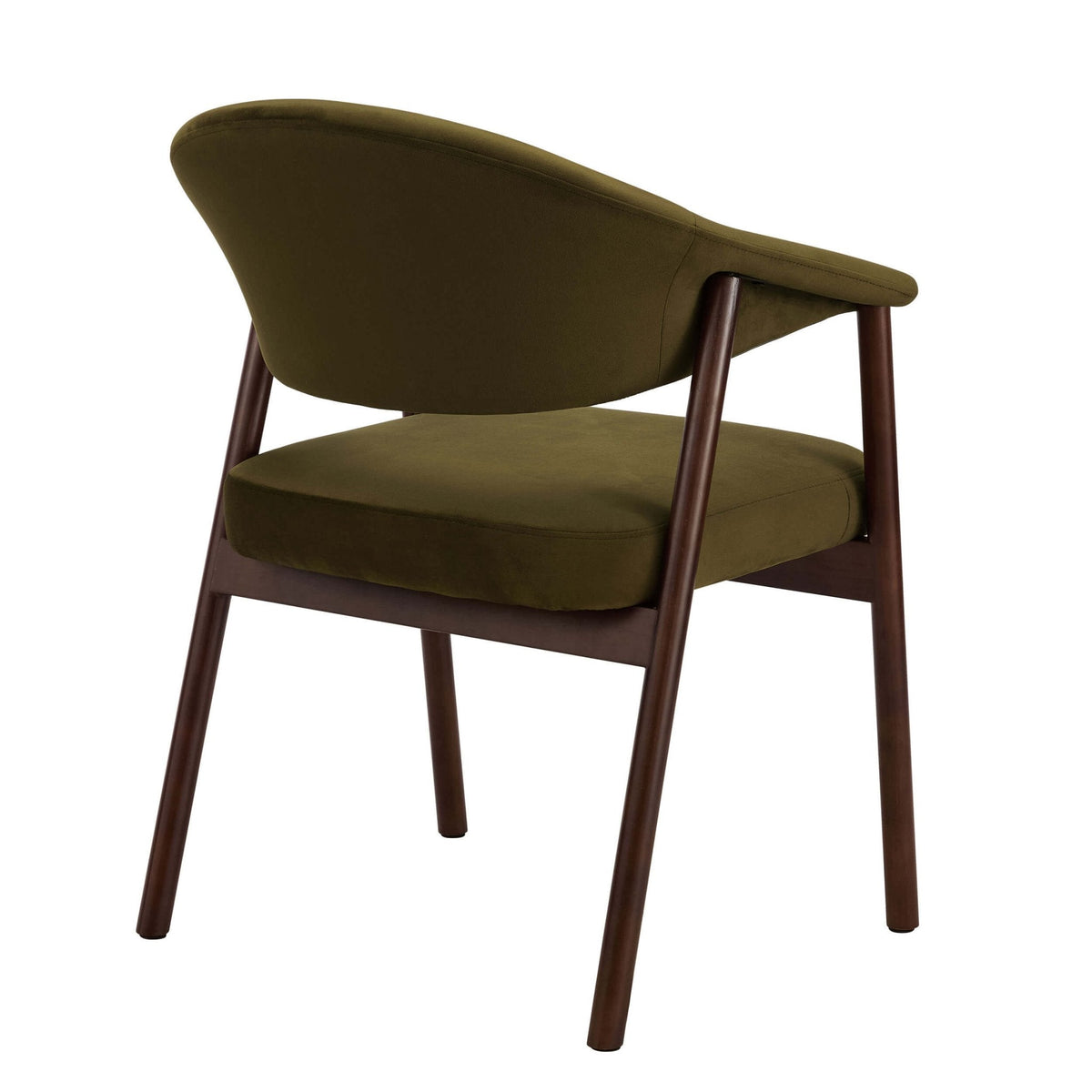 Dusklia - Frankie Dining Chair - Rich Green/Walnut
