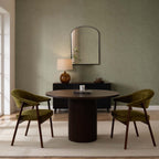 Dusklia - Frankie Dining Chair - Rich Green/Walnut