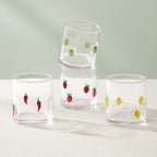 Dusklia - Fruity Glass Tumblers - Set of 4 - Clear