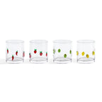 Dusklia - Fruity Glass Tumblers - Set of 4 - Clear