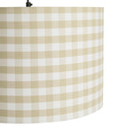 Dusklia - Gabriella Gingham Ceiling Shade - Natural