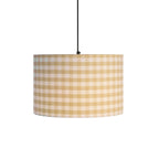Dusklia - Gabriella Gingham Ceiling Shade - Natural