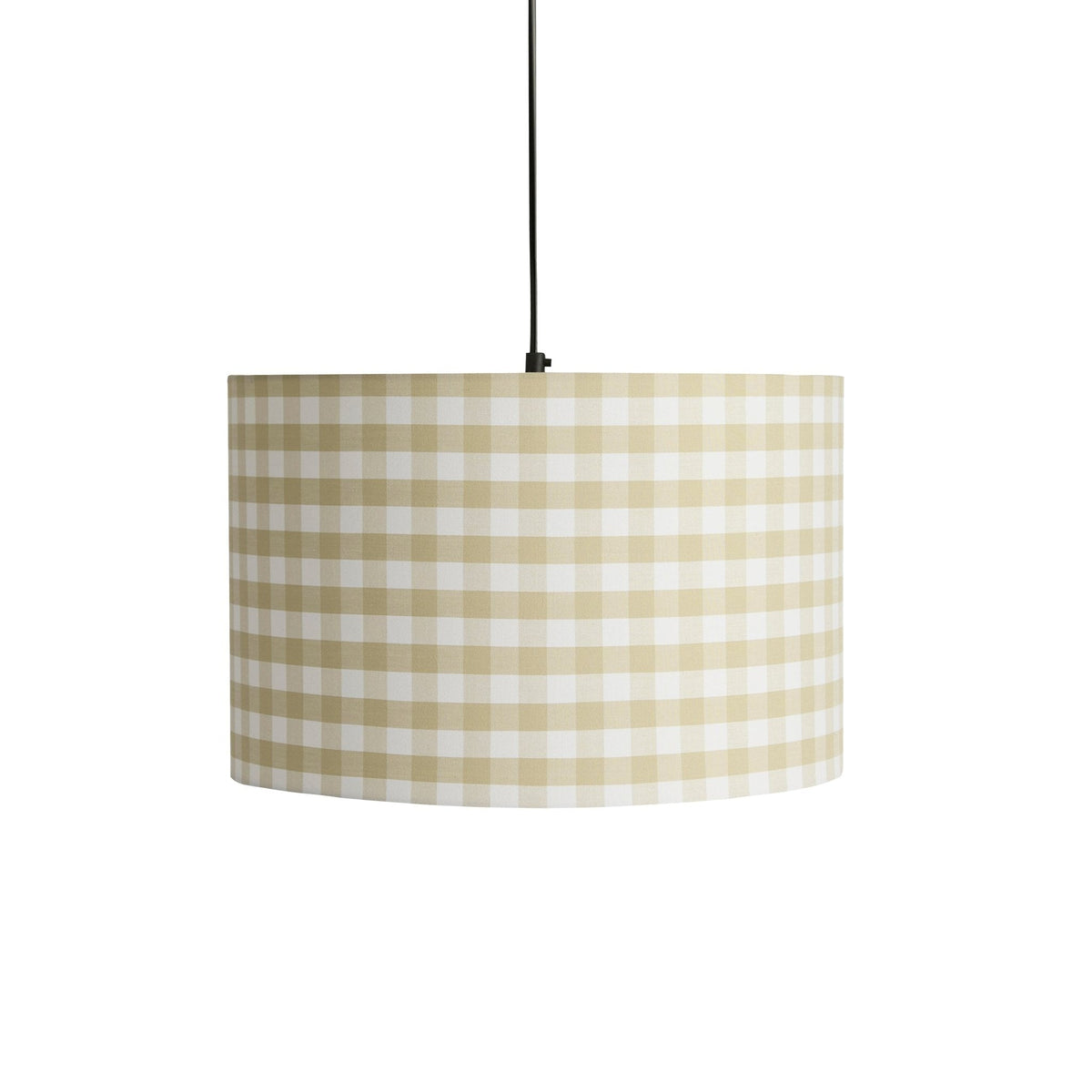 Dusklia - Gabriella Gingham Ceiling Shade - Natural