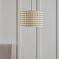 Dusklia - Gabriella Gingham Ceiling Shade - Natural