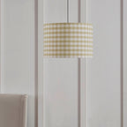 Dusklia - Gabriella Gingham Ceiling Shade - Natural