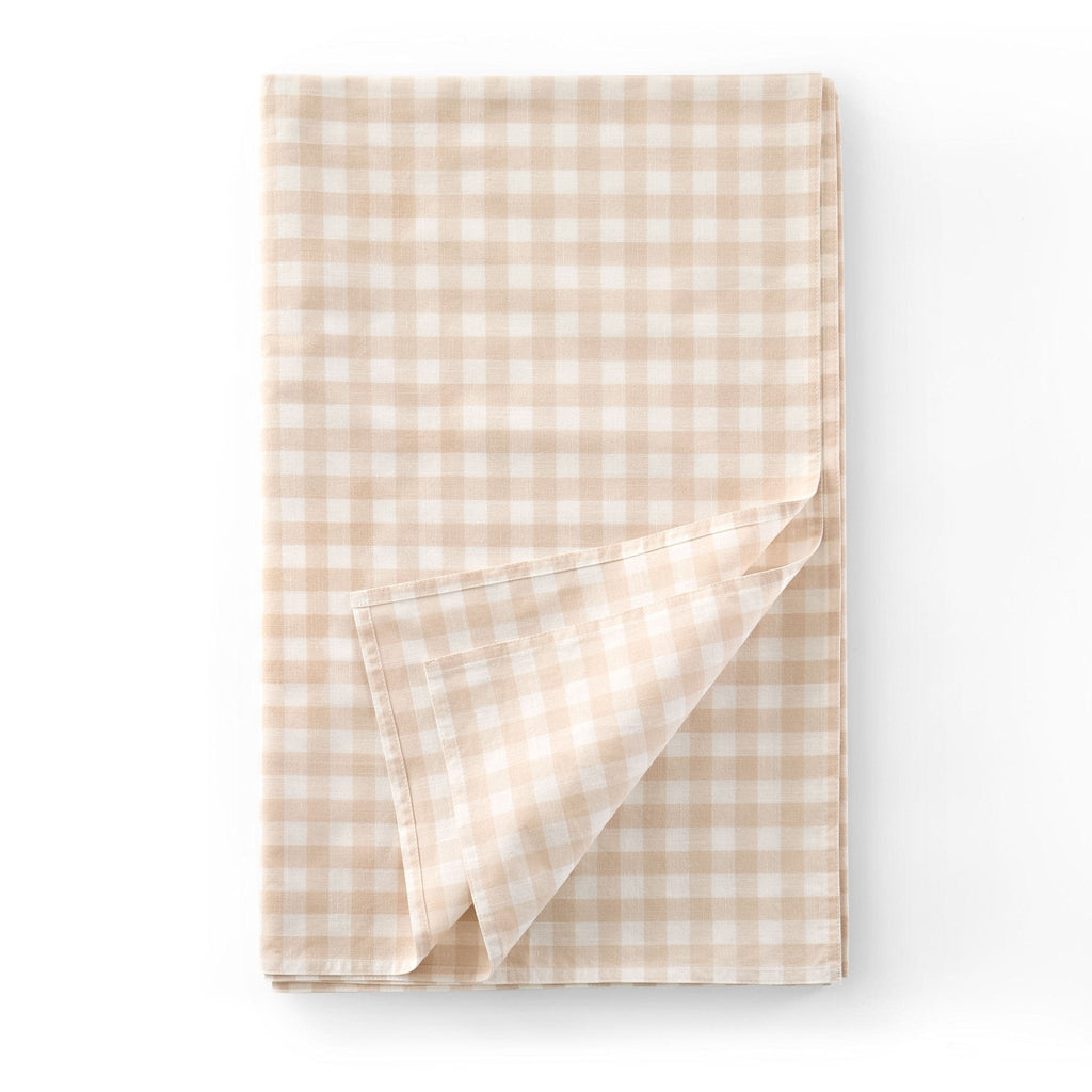 Dusklia - Gabriella Gingham Tablecloth - Natural