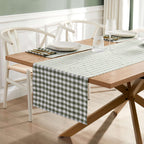 Dusklia - Gabriella Gingham Table Runner - Green