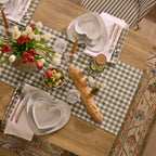Dusklia - Gabriella Gingham Table Runner - Green