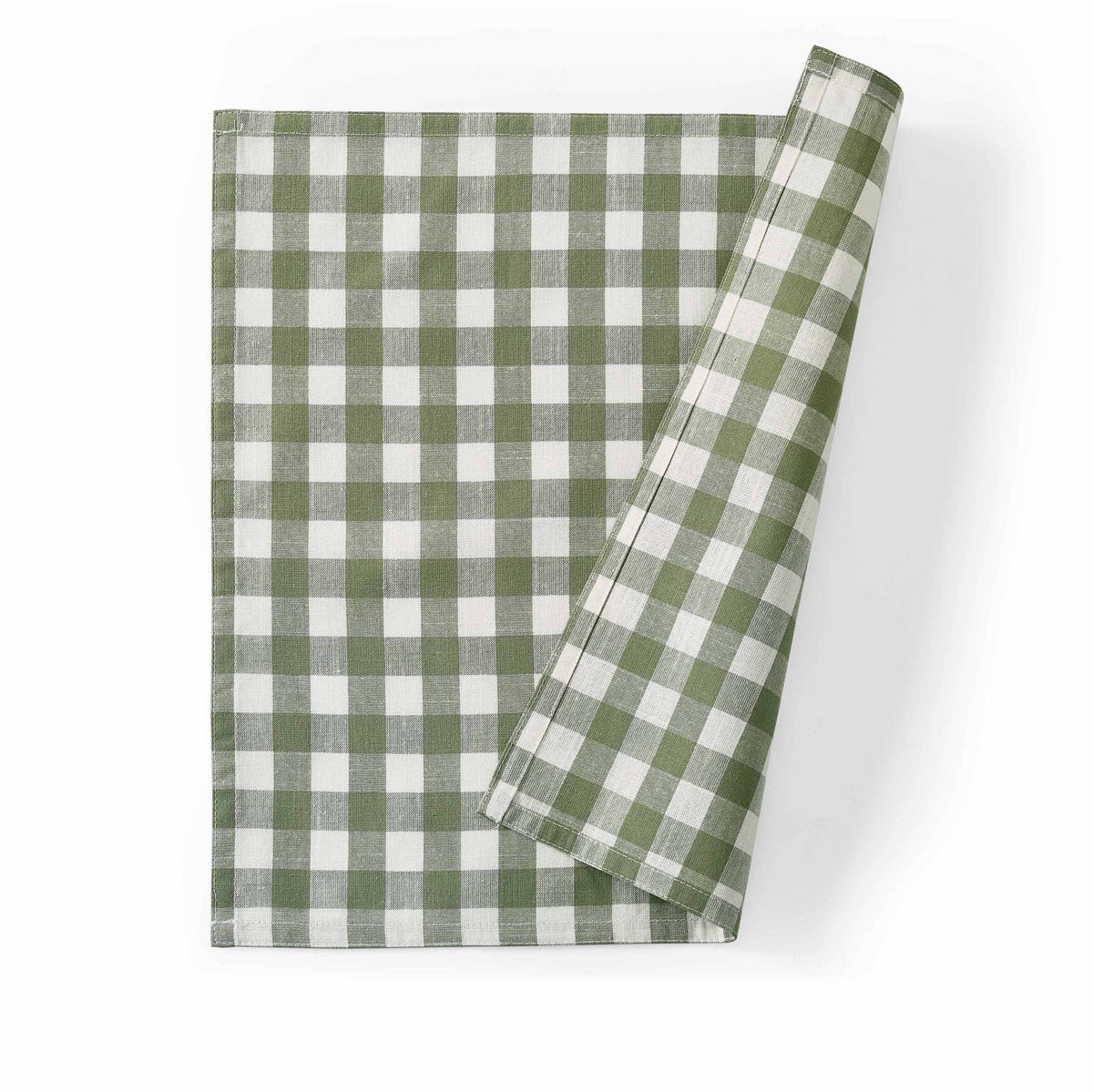 Dusklia - Gabriella Set of 4 Gingham Napkins - Green