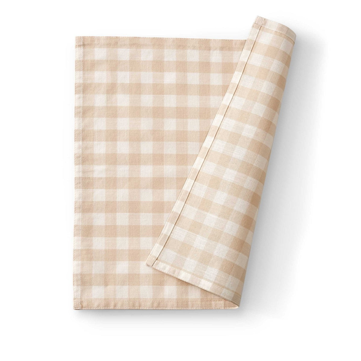 Dusklia - Gabriella Set of 4 Gingham Napkins - Natural