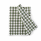 Dusklia - Gabriella Set of 4 Gingham Placemats - Green