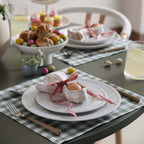 Dusklia - Gabriella Set of 4 Gingham Placemats - Green