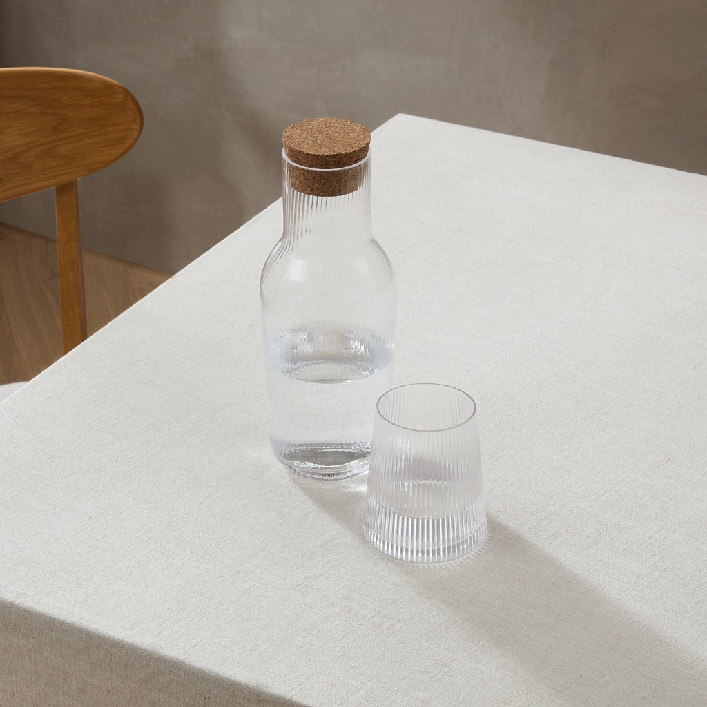 Dusklia - Gatsby Ripple Glass 1L Carafe - Clear