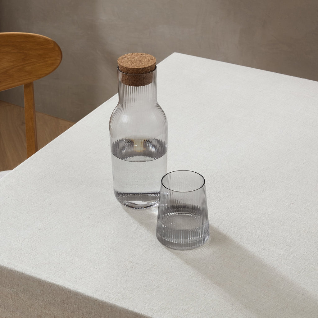 Dusklia - Gatsby Ripple Glass 1L Carafe - Smoked